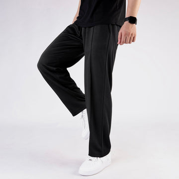 Imported waffle blk trouser
