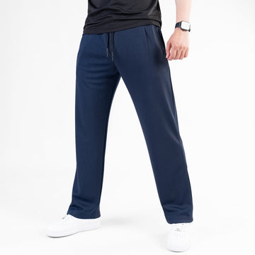 Imported waffle blue trouser