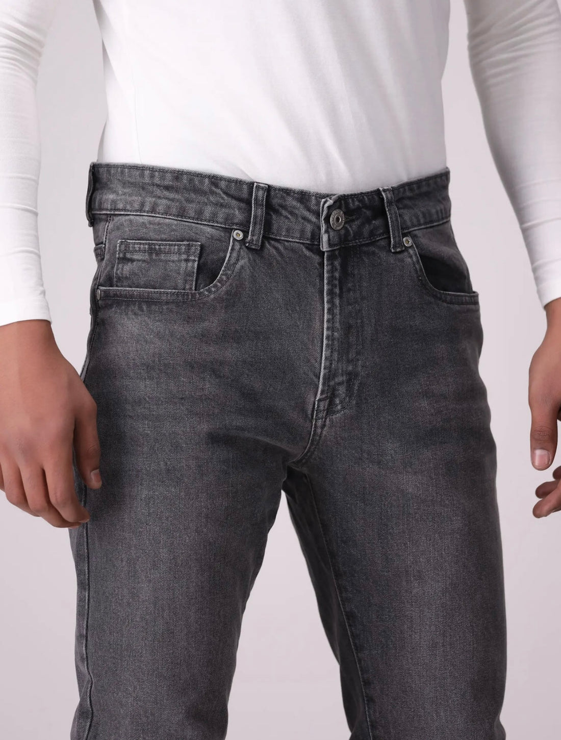 Stone Washed Slim Fit Jeans