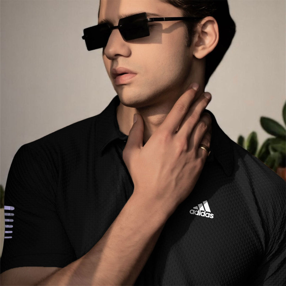ELITE BLACK POLO A-D-I-D-A-S