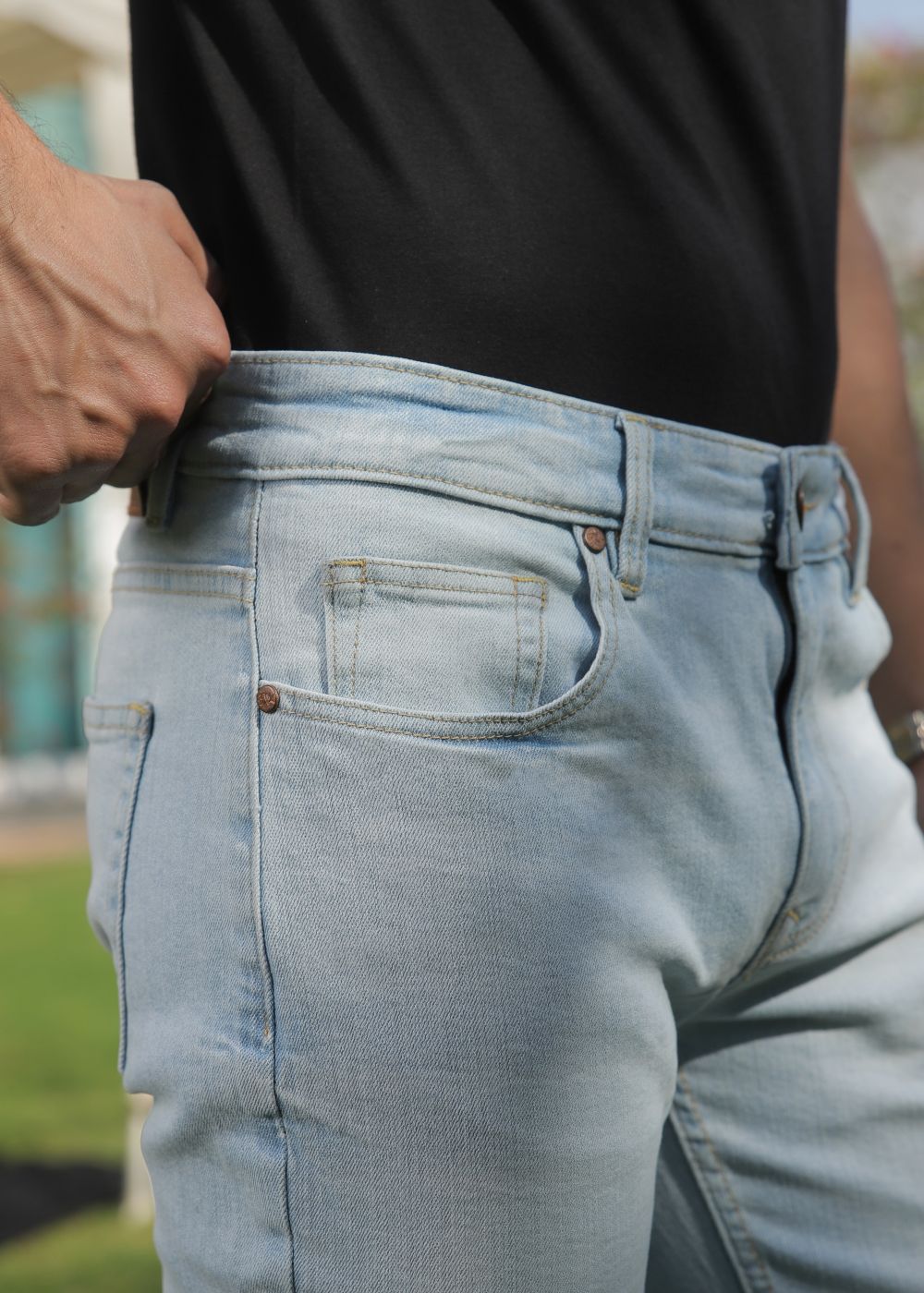 Denim-co ice blue jeans
