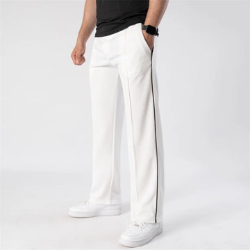 Imported waffle white line trouser
