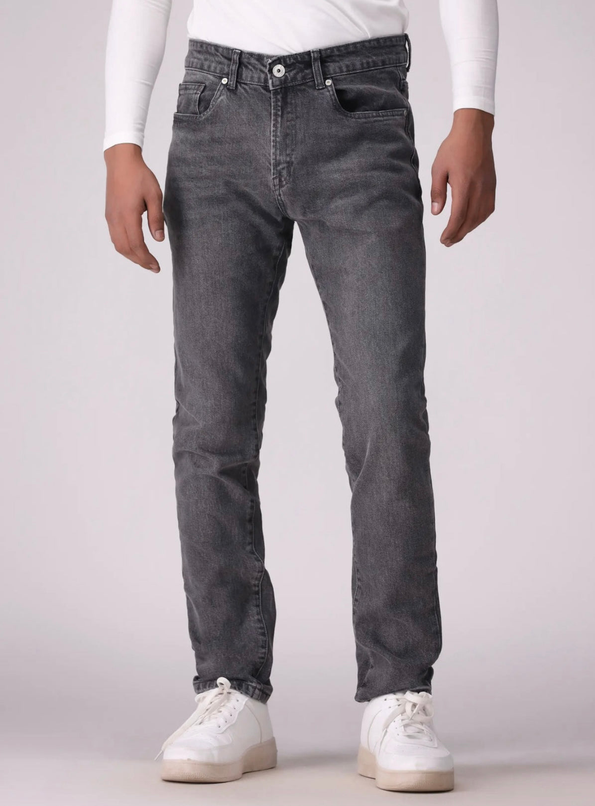 Stone Washed Slim Fit Jeans