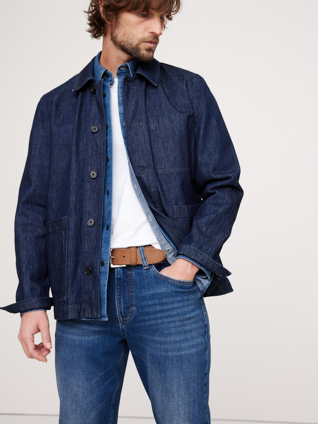 G-O-O-D   F-E-L-L-O-W 
 (mid blu) slim fit.